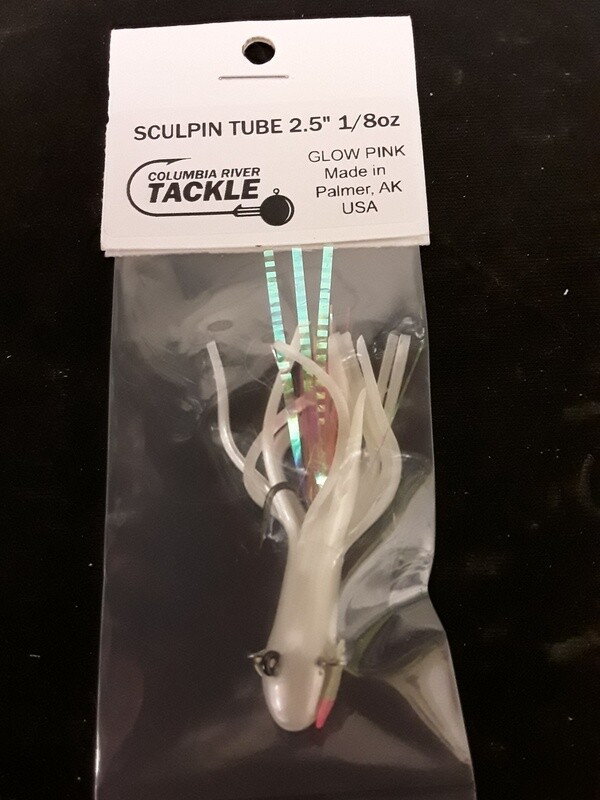 Columbia River Sculpin Tube 2.5" 1/8oz Glow Pink