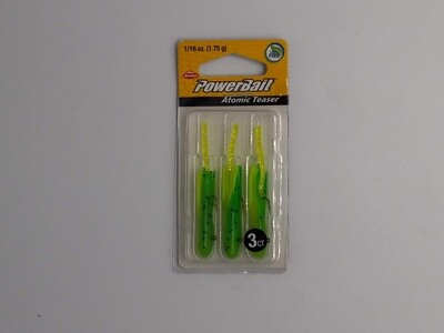 Berkley PowerBait® Pre-Rigged Atomic Teasers Green Chartreuse