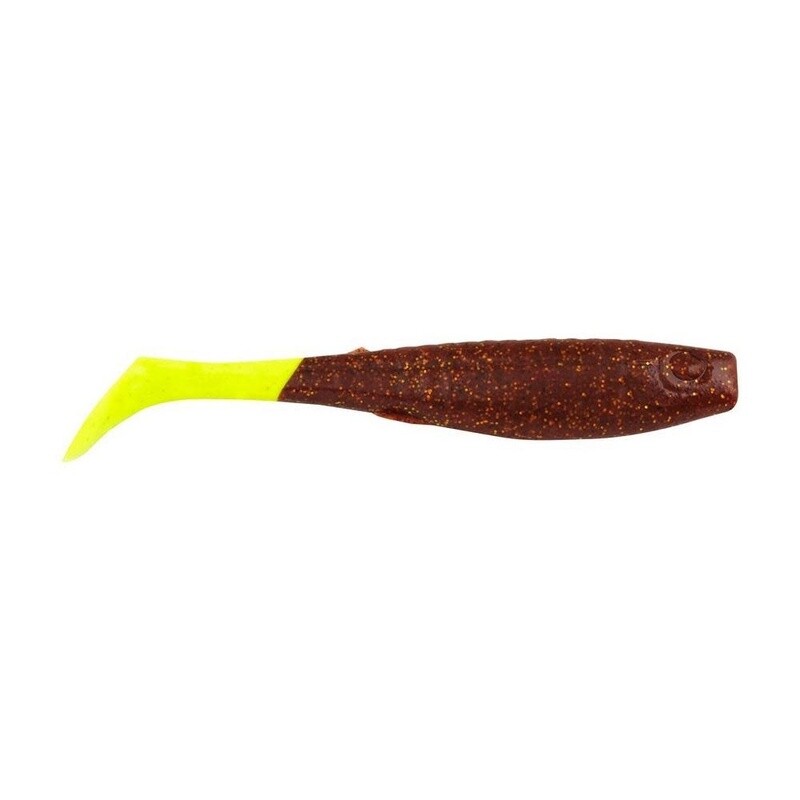 Berkley Gulp! Alive! Paddleshad 5&quot; Pint Root Beer Gold/Chart