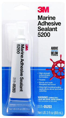 3M 5200 Sealant Tube 3oz Black