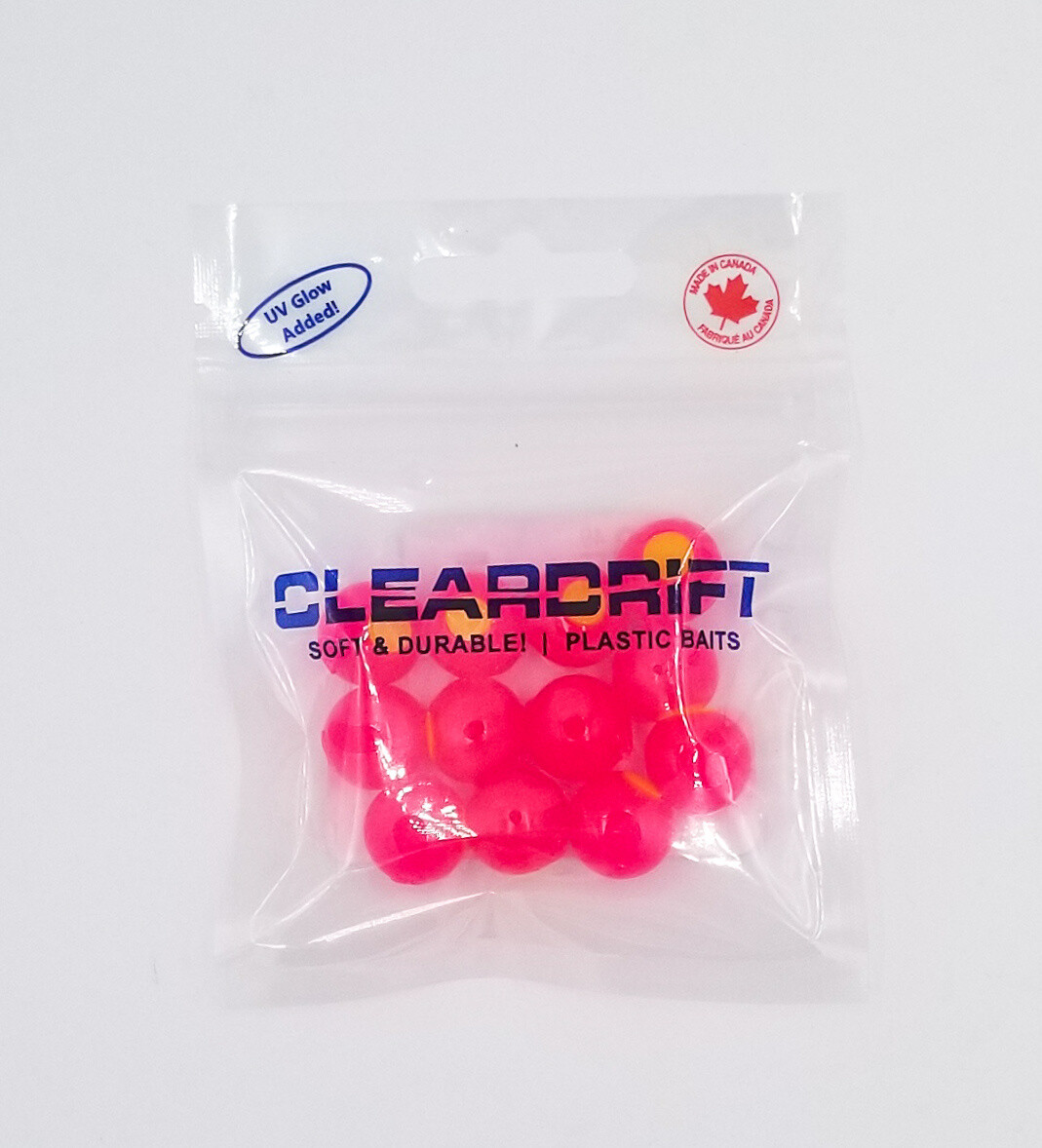 Cleardrift Embryo Soft Beads Cerise w/Chart Embryo 10mm