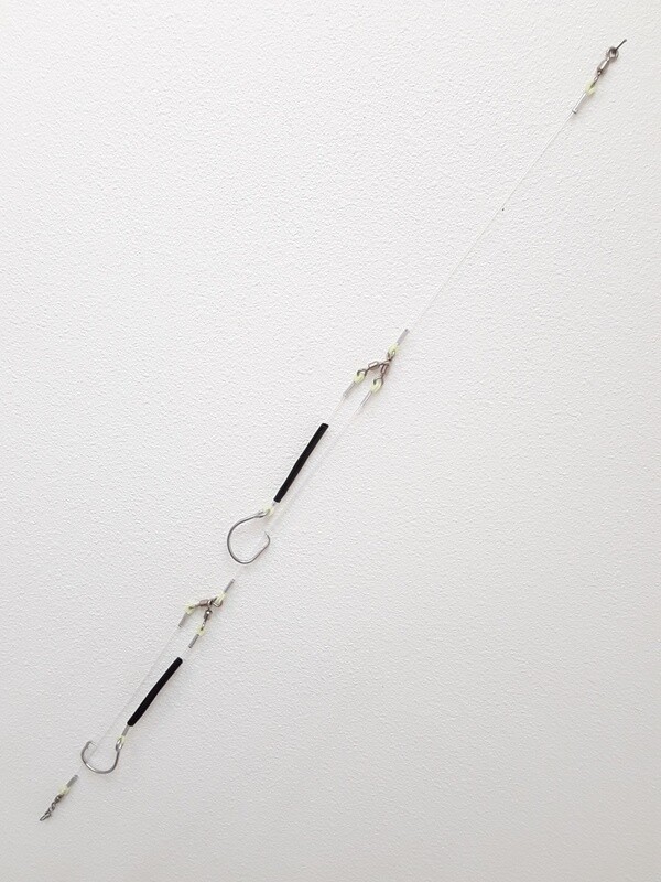 B&amp;J Halibut Double 3W Rig Black 16/0