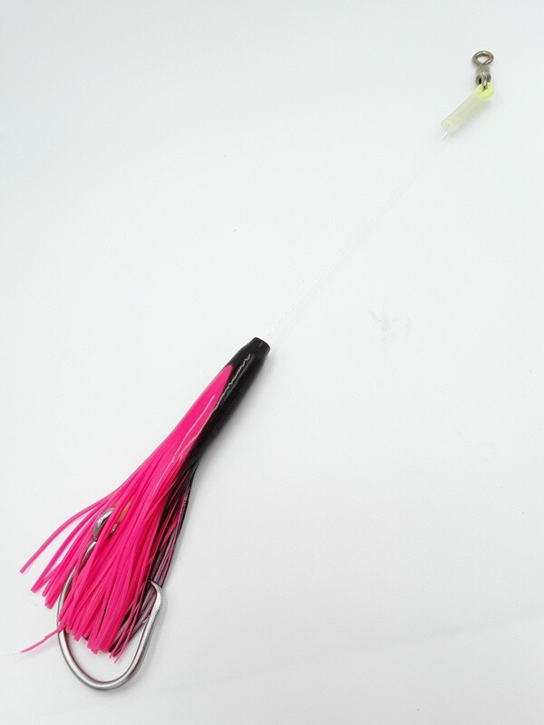 B&amp;J Squid Rig  6" Blk/Pink 16/0