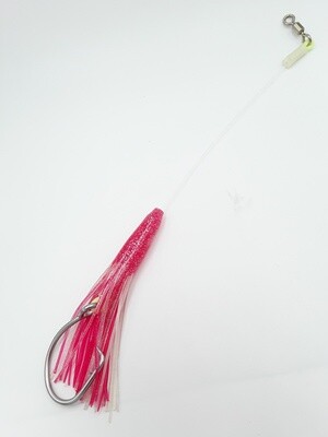 B&amp;J Squid Rig 6&quot; Pink/Sil 16/0