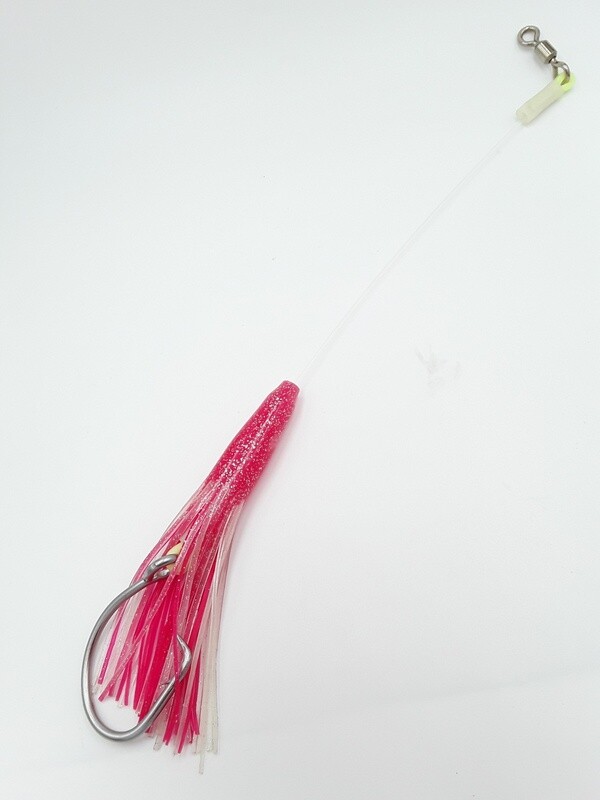 B&amp;J Squid Rig  6&quot; Pink/Sil 16/0