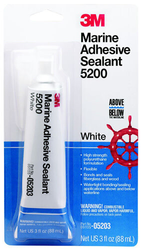 3M 5203 Marine Sealant White 3oz Tube
