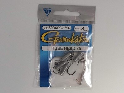 Gamakatsu Tube Head Jig Hook 25 SIZE 2 1/16 OZ 503409-1/16