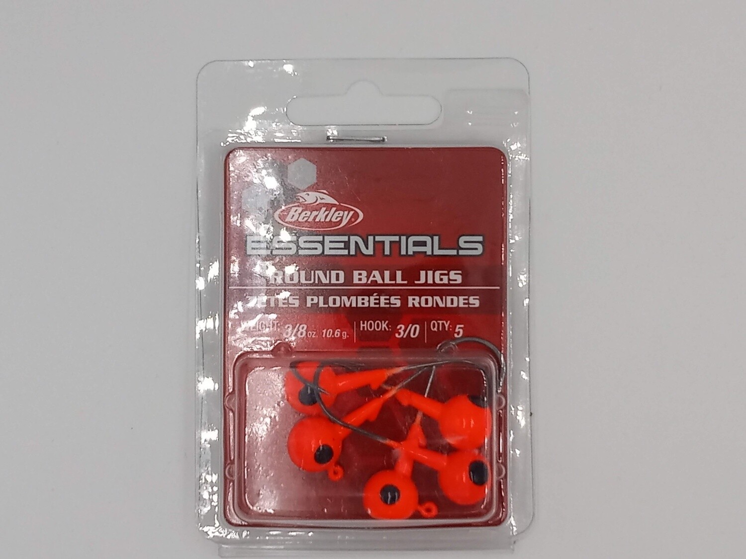 Berkley Essentials Round Ball Jigs Orange 3/0 1/2oz