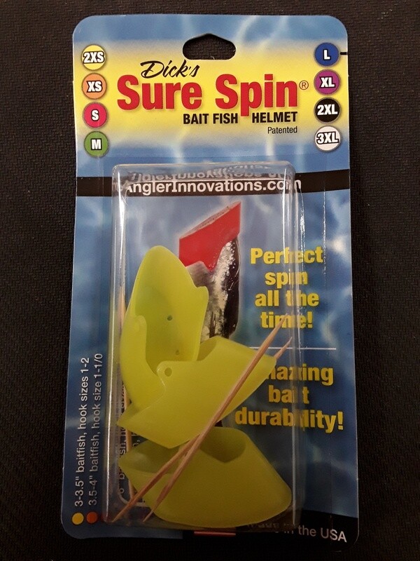 Sure Spin SHCHLG3 Baitfish Helmet Chrome 3Pk LG