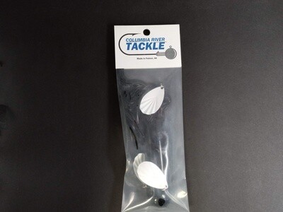 Columbia River Sculpin Tube 7&quot; 1oz Black White Blades