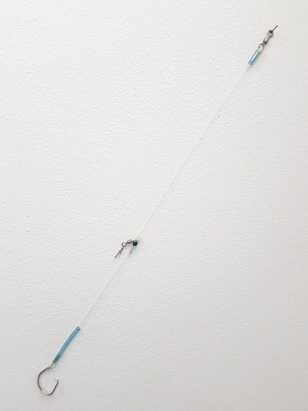 B&amp;J Halibut Leader Deluxe w/Sinker Slide Blue 16/0