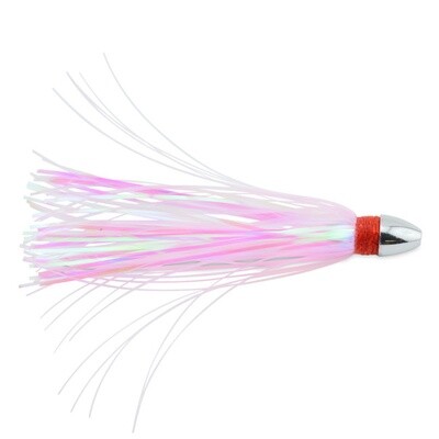 C&amp;H Pearl Baby Lure Pink/Pearl Tinsel Skirt 1/8oz Head 2.5&quot;