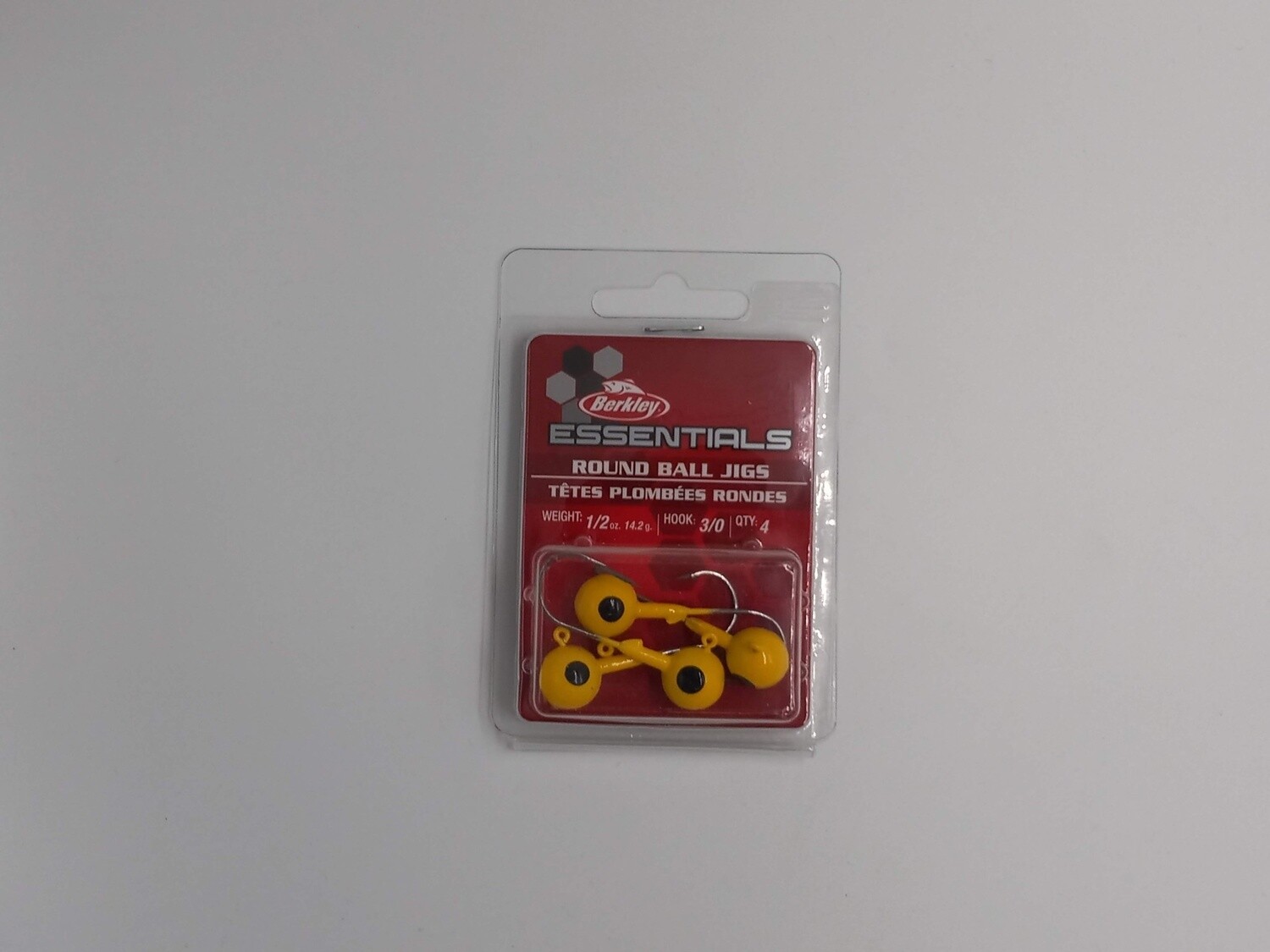 Berkley Essentials Round Ball Jigs Yellow 3/0 1/2oz