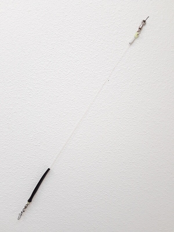 B&amp;J Halibut Jig Leader Deluxe Black 16"