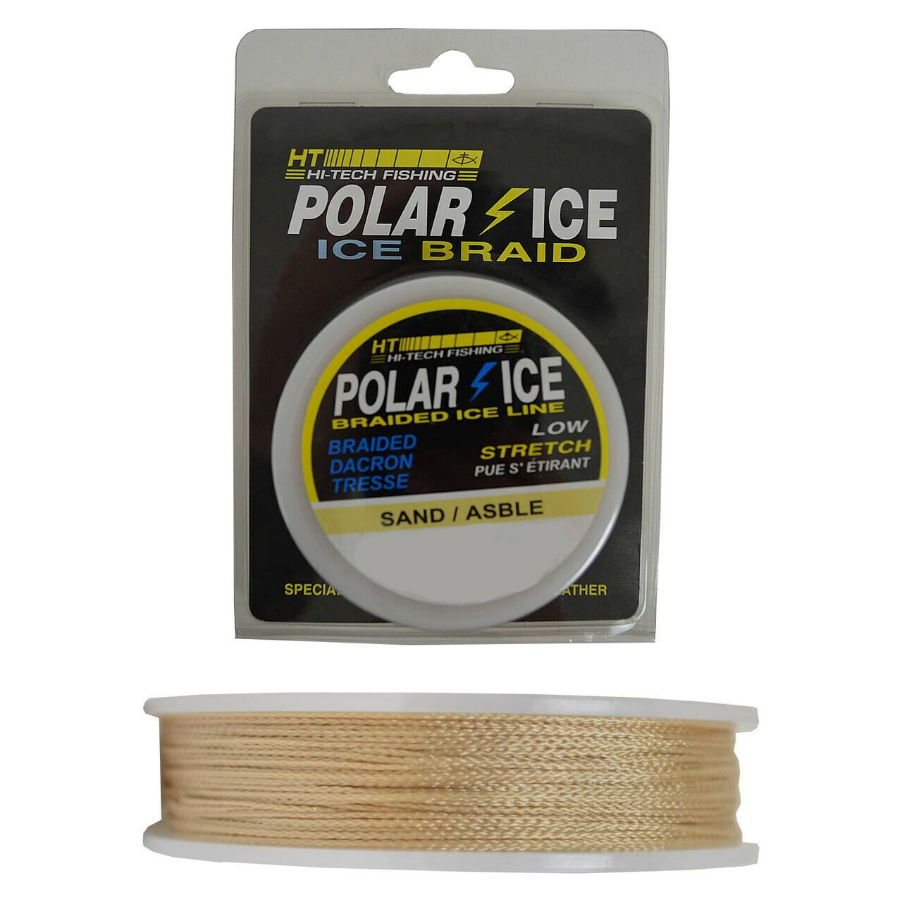 HT Tackle Polar Ice Line Braided Dacron Sand 50lb 100yd