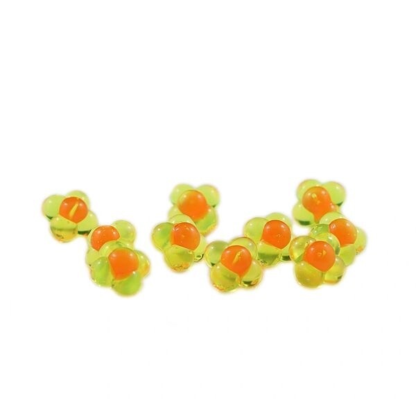 Cleardrift Egg Clusters Embryo Chartreuse w/ Orange Embryo Lg