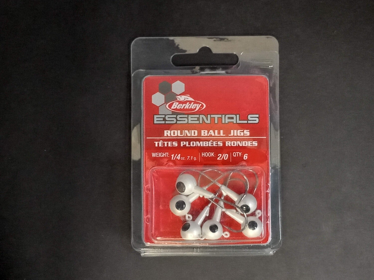 Berkley Essentials Round Ball Jigs White 2/0 1/4oz