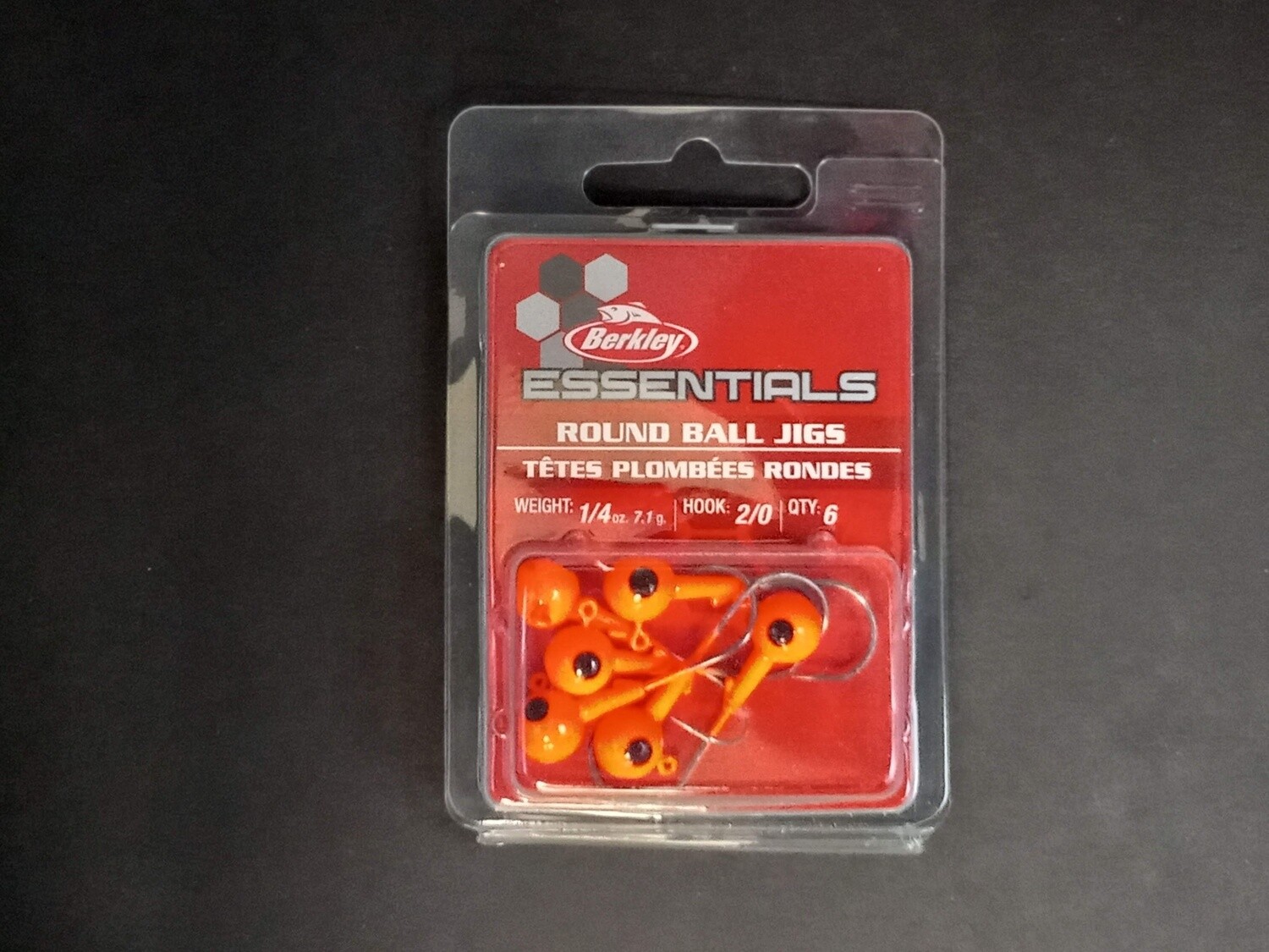 Berkley Essentials Round Ball Jigs Orange 2/0 1/4oz