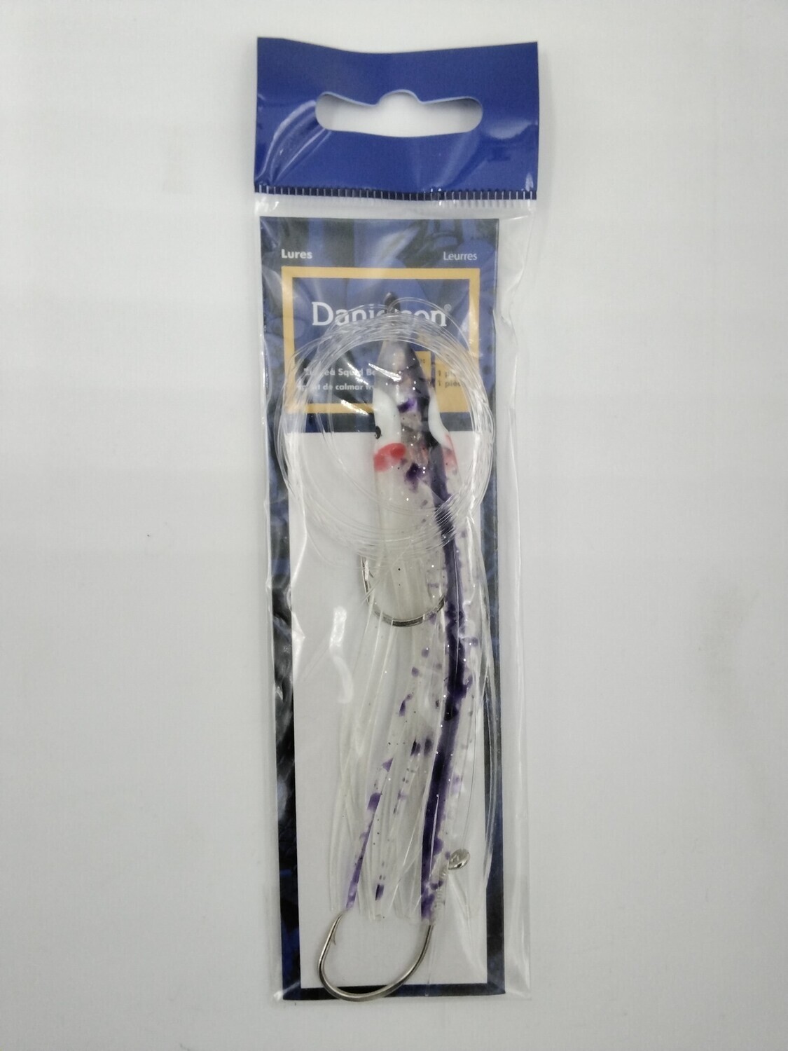 Danielson SQDR45133 Squid Rigged 4.5'' UV Clear/Purple Splatter