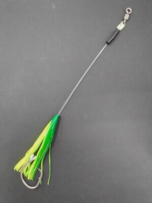 B&amp;J Squid Rig  6&quot; Chart/Grn 16/0