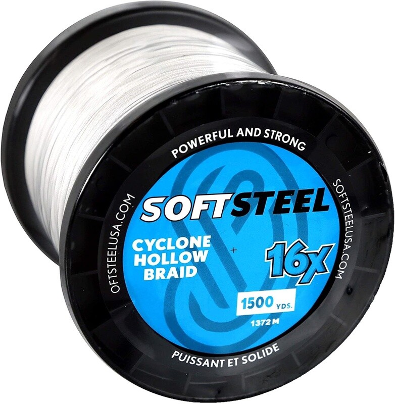 Soft Steel Cyclone Hollow Braid 16x 65lb 1500yd