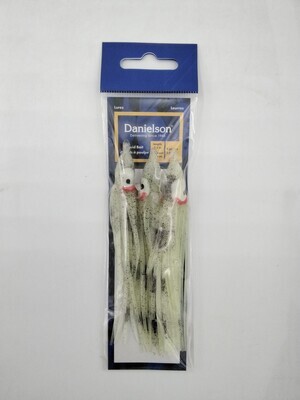 Danielson SQD453113 Squid Bait 4.5&#39;&#39; Glow/Bl Cr 3pk