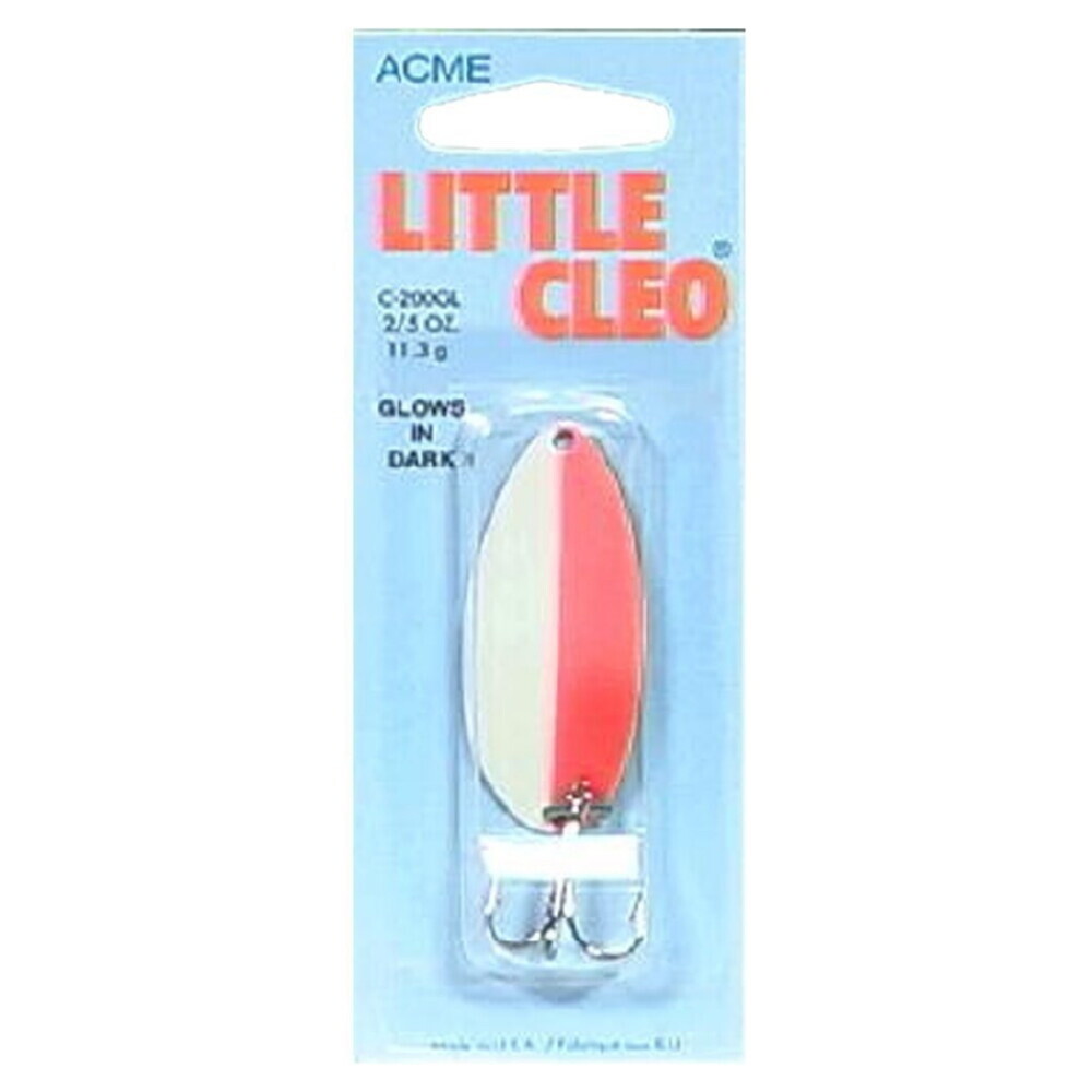 Acme Little Cleo Glow  2/5oz  Fluorescent Orange Stripe