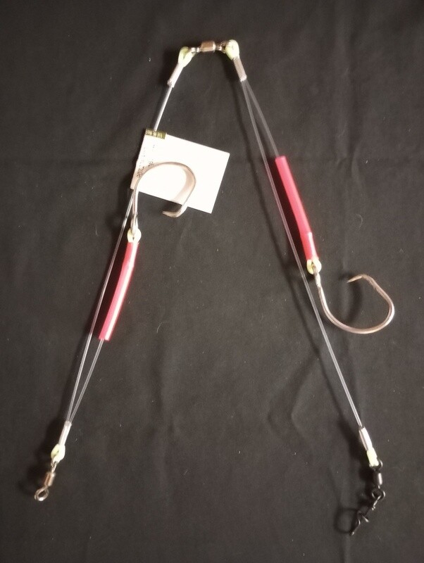 B&amp;J Halibut Rig Double Red