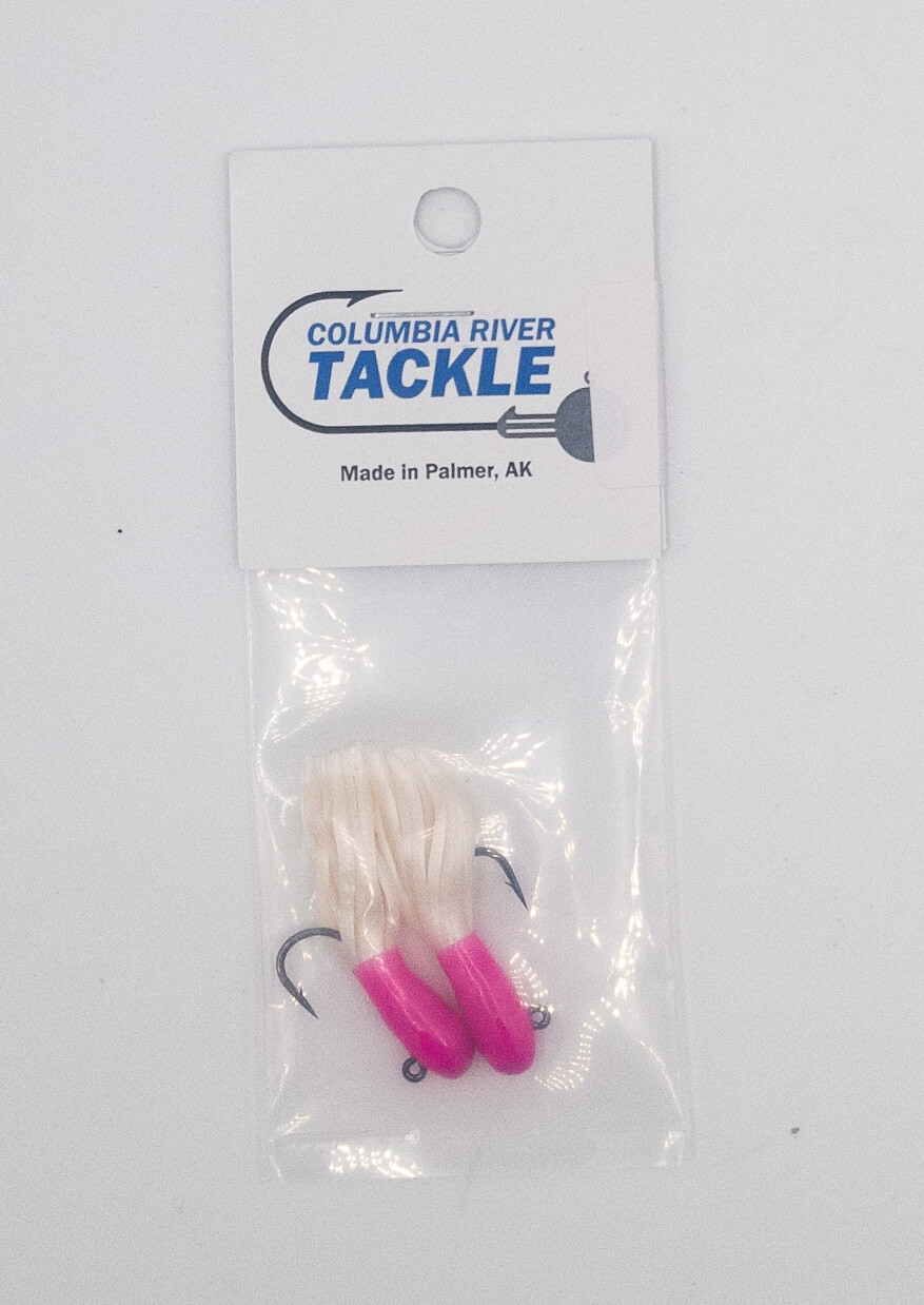 Columbia River 1.5&quot; TUBE JIG PINK WHITE, 1/16oz