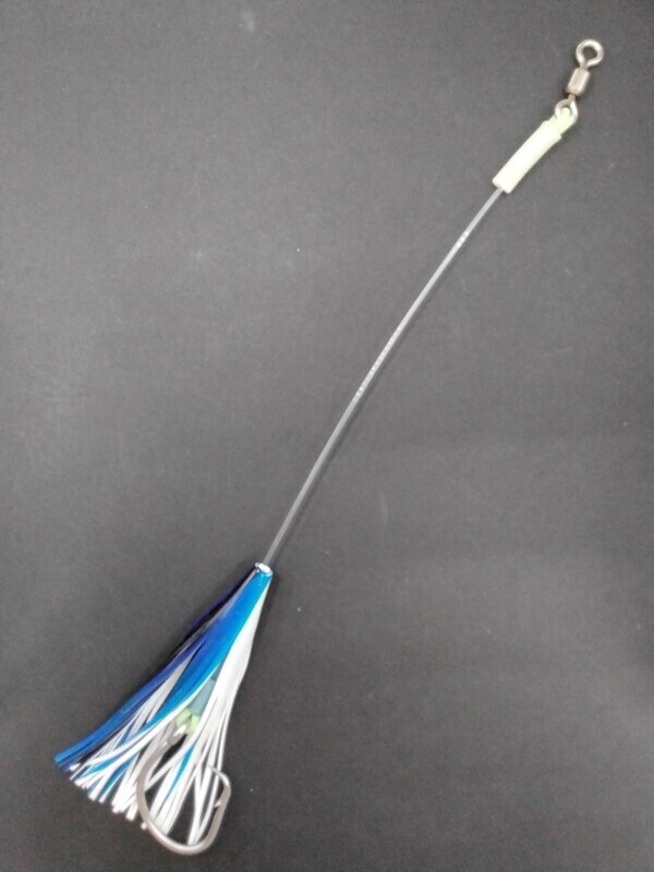 B&amp;J Squid Rig  6" Blue/White 16/0