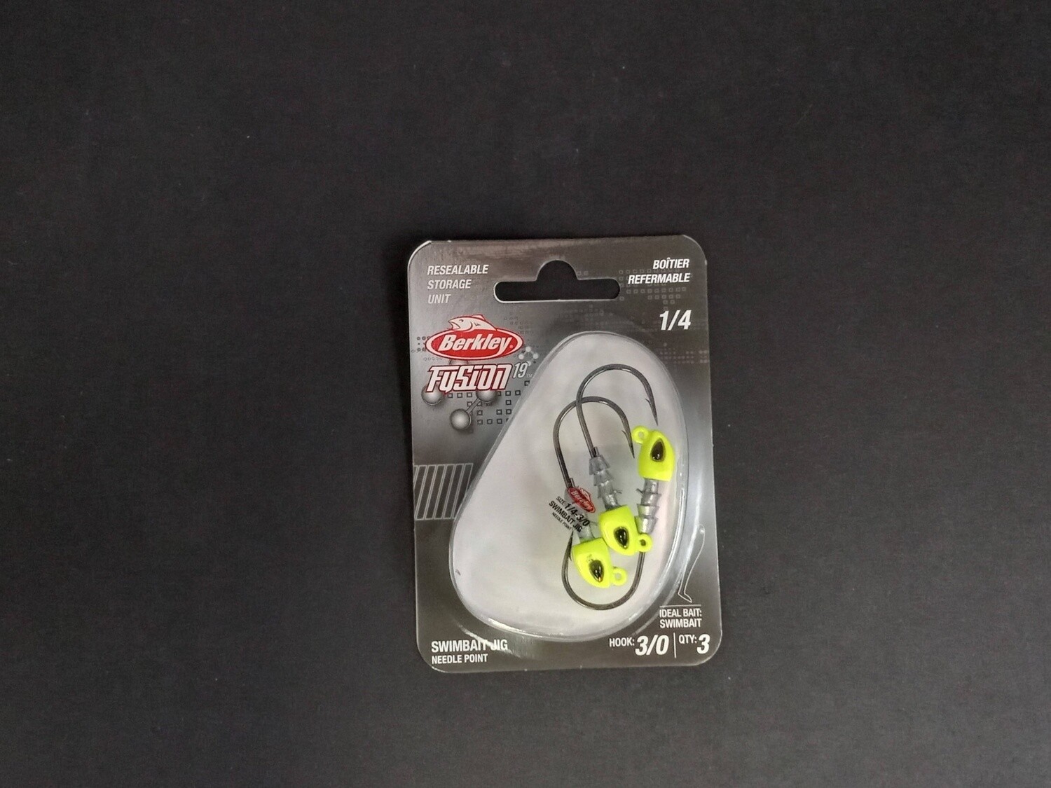 Berkley Fusion19 Swimbait Jighead Chartreuse 3/0 1/4oz