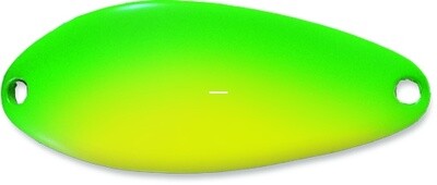 C200/CGS Acme Little Cleo Spoon Chartreuse &amp; Green 2/5 oz 2 1/8&quot;