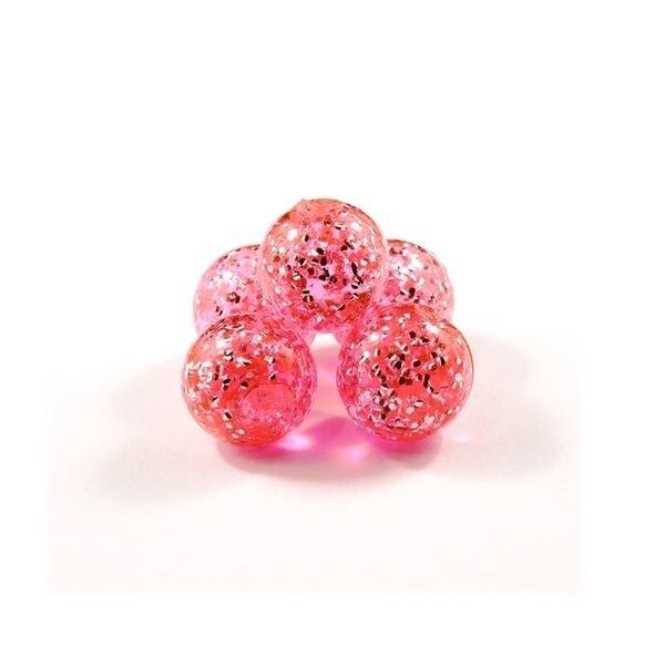 Cleardrift Glitter Bomb Soft Beads Candy Apple 10mm