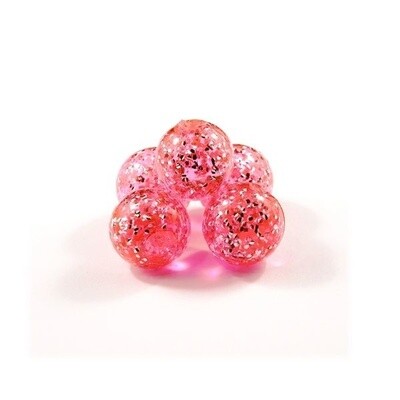 Cleardrift Glitter Bomb Soft Beads Candy Apple 10mm