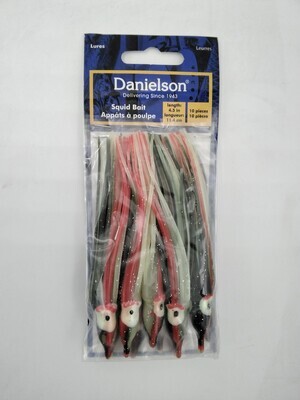 Danielson SQD4510104 Squid Bait 4.5&#39;&#39; Glow Army Truck Silver Glitter