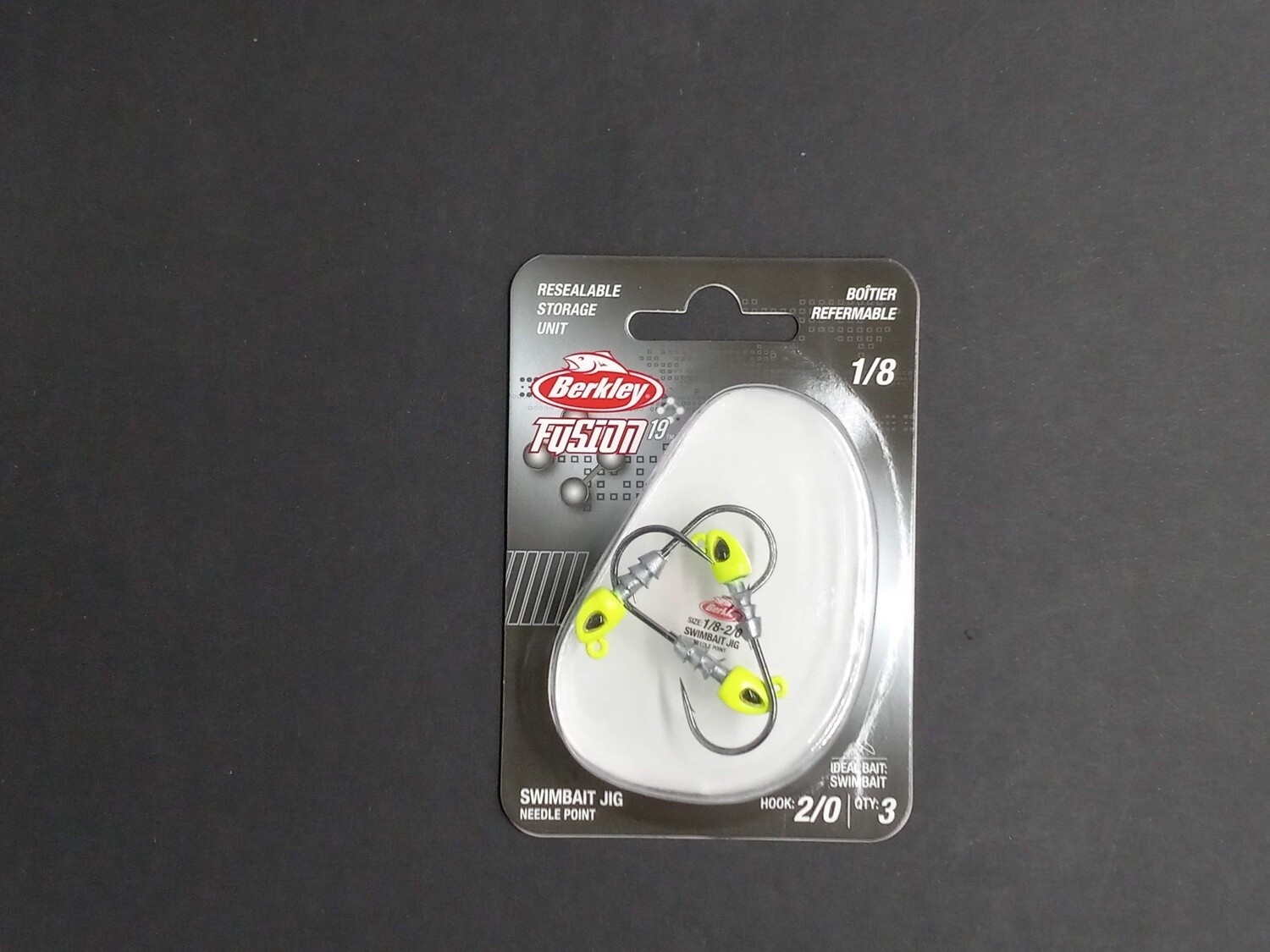 Berkley Fusion19 Swimbait Jighead Chartreuse 2/0 1/8oz