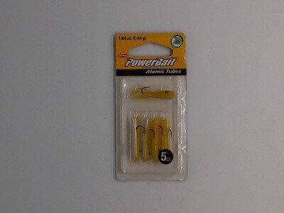 Berkley PowerBait® Pre-Rigged Atomic Tubes Yellow Back