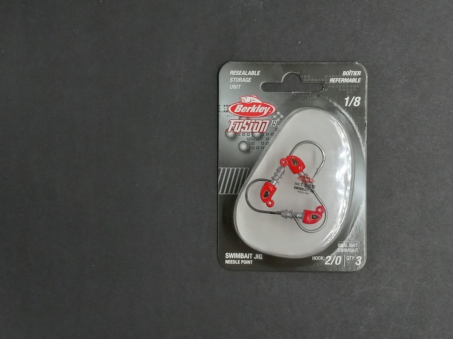 Berkley Fusion19 Swimbait Jighead Red 2/0 1/8oz