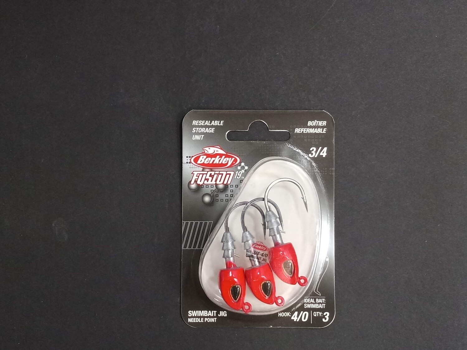Berkley Fusion19 Swimbait Jighead Red 4/0 3/4oz