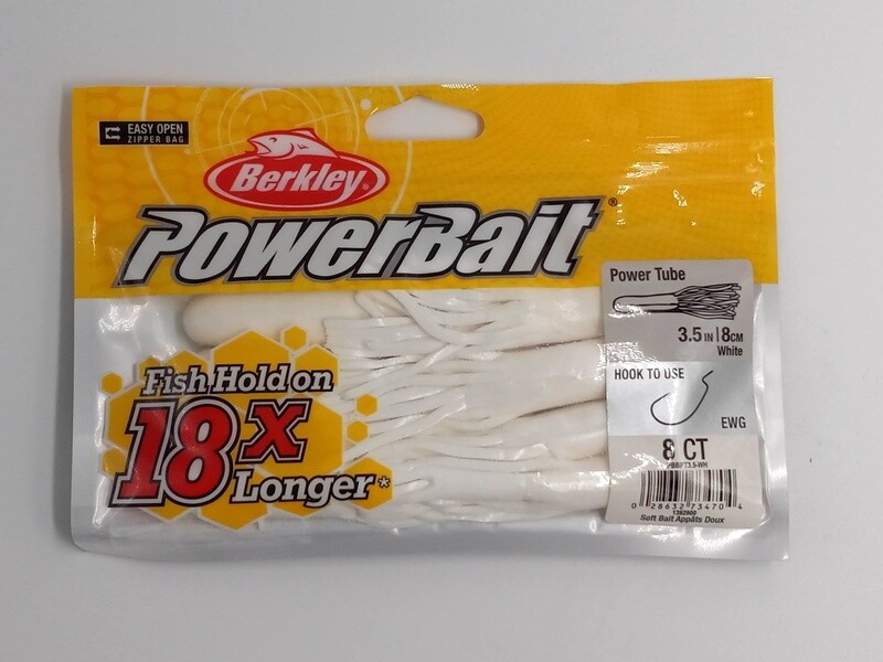 Berkley PowerBait® Power Tube White 3 1/2in