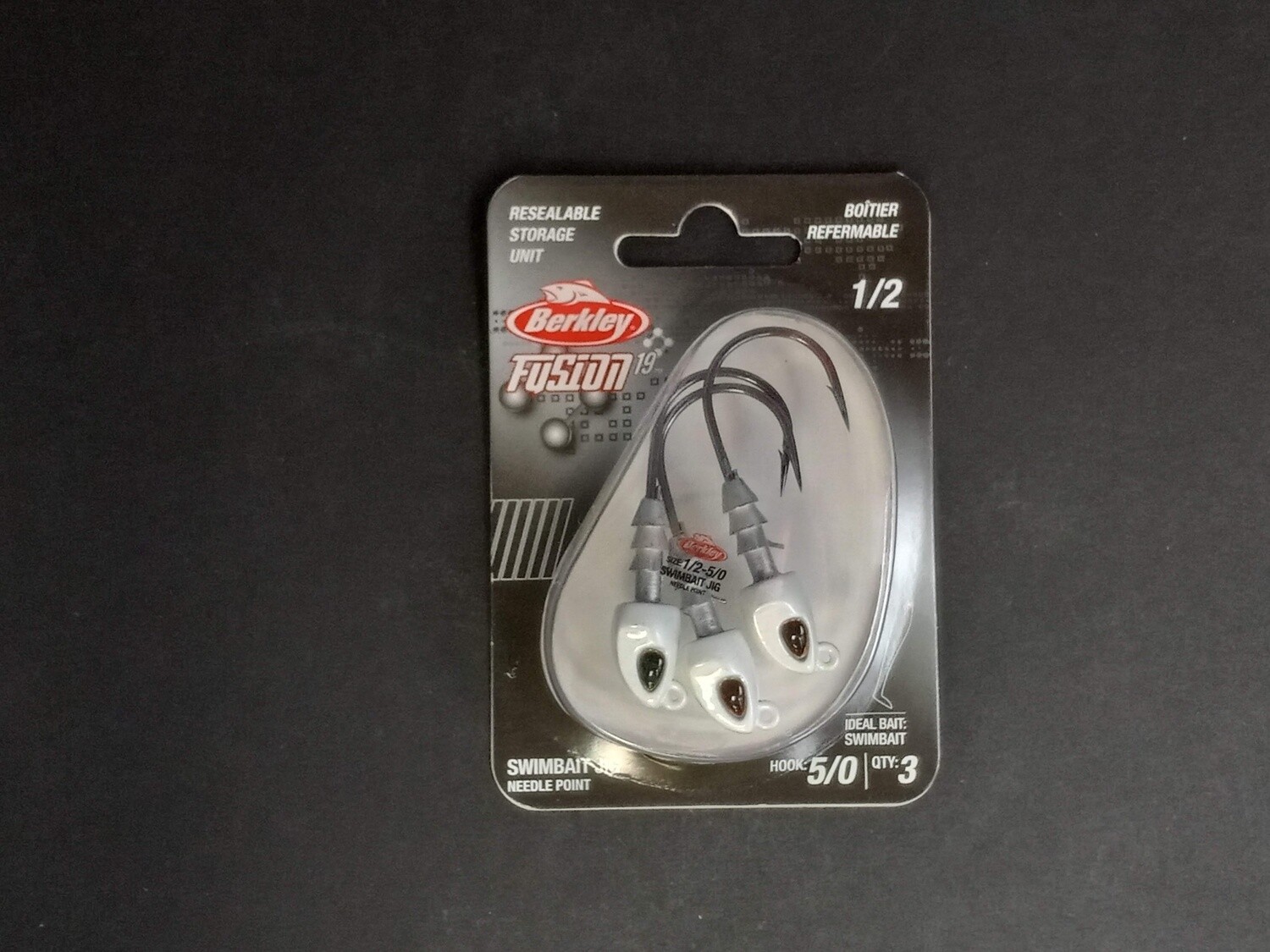 Berkley Fusion19 Swimbait Jighead Pearl White 5/0 1/2oz