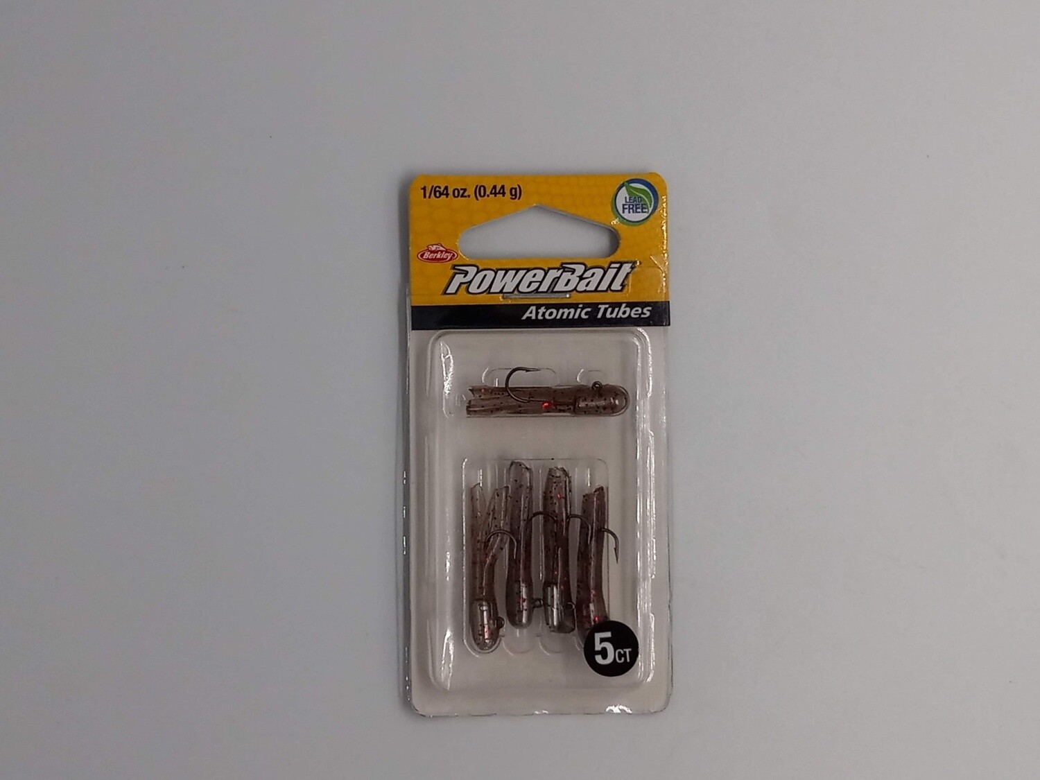 Berkley PowerBait® Pre-Rigged Atomic Tubes Clear Brown Red Fleck