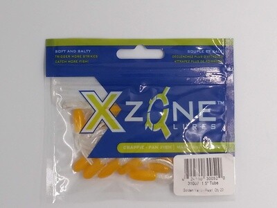 X Zone 31007 1.5&quot; Tube, 007, Golden Yellow/Pearl, 20/pk
