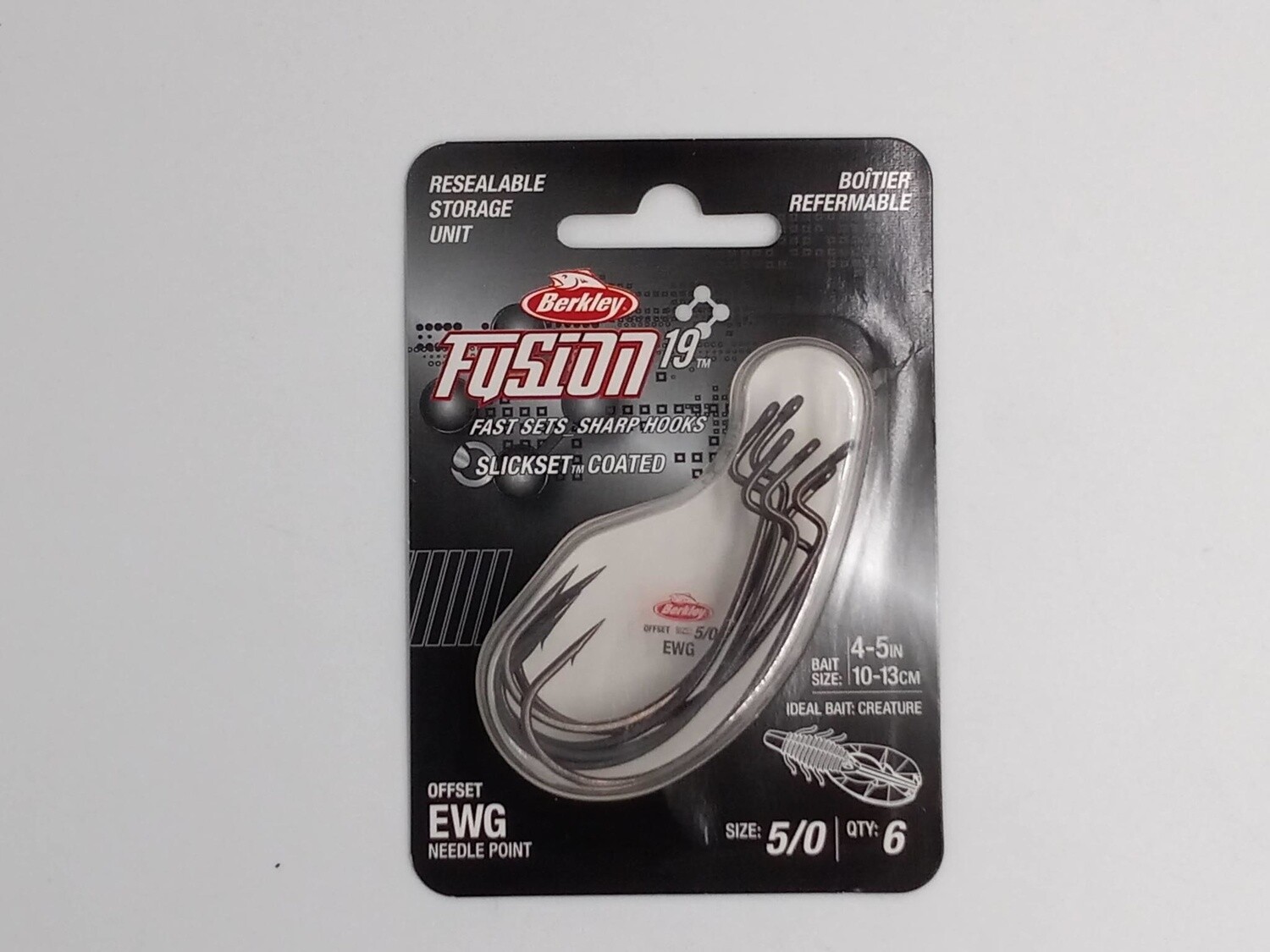 Berkley Fusion19 EWG Hooks Smoke Satin 5/0 6