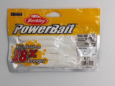 Berkley PowerBait® Power Tube White 4 1/2in