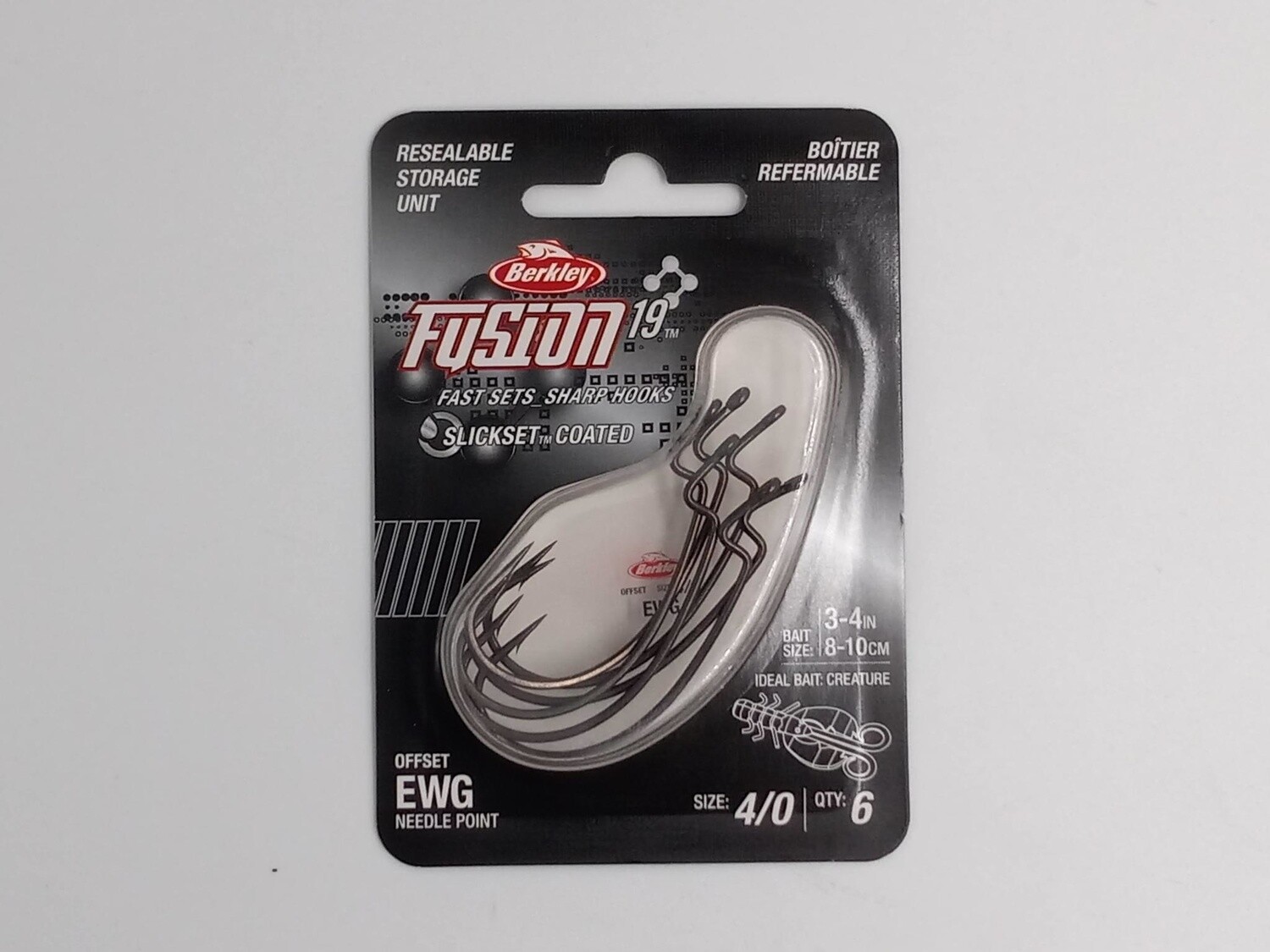 Berkley Fusion19 EWG Hooks Smoke Satin 4/0