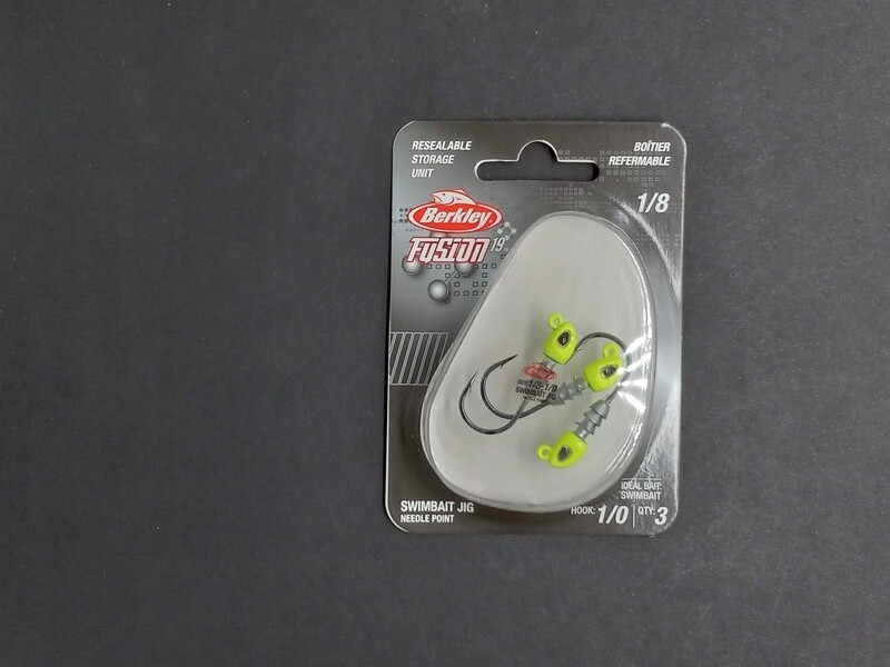 Berkley Fusion19 Swimbait Jighead Chartreuse 1/8oz 1/0