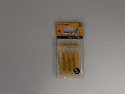 Berkley PowerBait® Pre-Rigged Atomic Tubes  Yellow Back 1/32 oz
