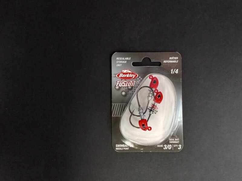 Berkley Fusion19 Swimbait Jighead Red 3/0 1/4oz