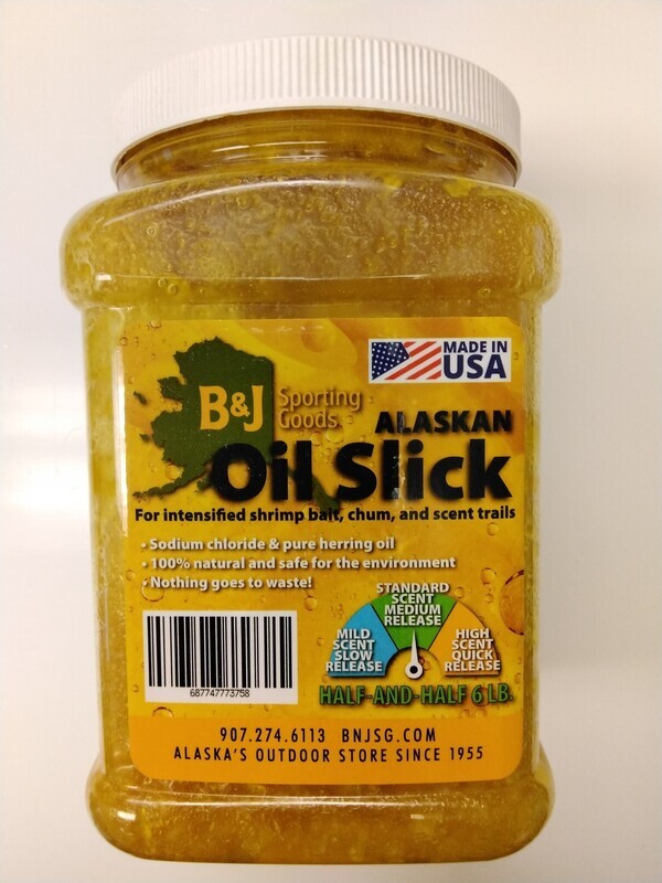 B&amp;J Alaskan Oil Slick 1/2 &amp; 1/2 6lb